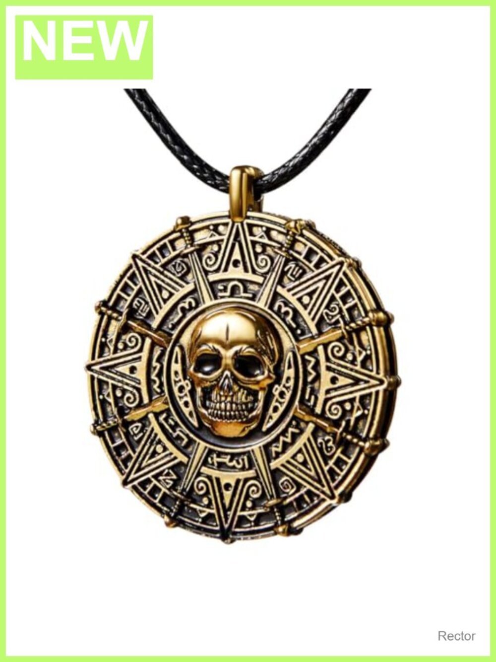 Pirate Coin Skull Necklace Skull Coin Necklace for Halloween Costume Party